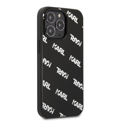 iPhone 13 PRO MAX juoda KARL LAGERFELD nugarėlė KLHCP13XPULMBK3 4