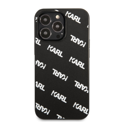 iPhone 13 PRO MAX juoda KARL LAGERFELD nugarėlė KLHCP13XPULMBK3 3