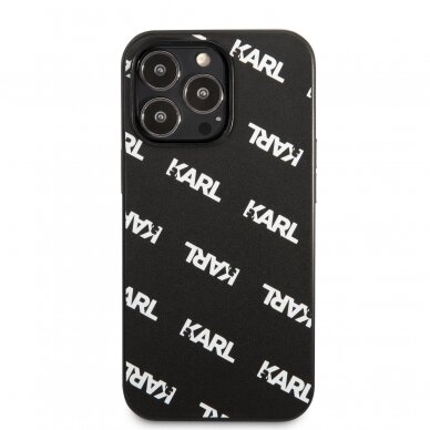 iPhone 13 PRO MAX juoda KARL LAGERFELD nugarėlė KLHCP13XPULMBK3 3