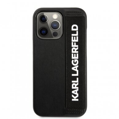 iPhone 13 PRO MAX juoda KARL LAGERFELD nugarėlė KLHCP13XSTKLBK 3
