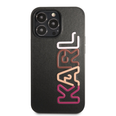 iPhone 13 PRO MAX juoda+multi. KARL LAGERFELD nugarėlė KLHCP13XPCOBK 2