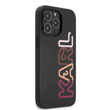 iPhone 13 PRO MAX juoda+multi. KARL LAGERFELD nugarėlė KLHCP13XPCOBK 4
