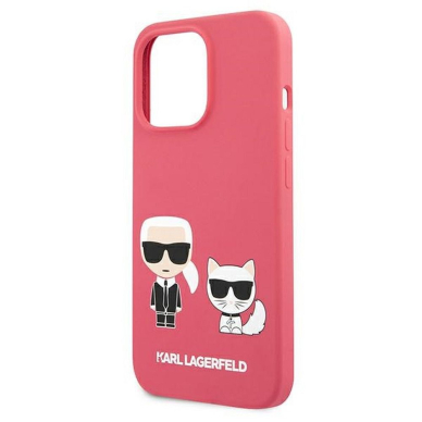 iPhone 13 PRO MAX koralo spalvos KARL LAGERFELD nugarėlė KLHCP13XSSKCP 5