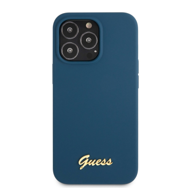 iPhone 13 PRO MAX mėlyna GUESS nugarėlė GUHCP13XLSLMGBL 3