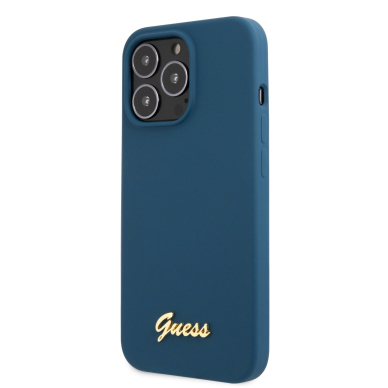 iPhone 13 PRO MAX mėlyna GUESS nugarėlė GUHCP13XLSLMGBL 2