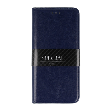 iPhone 13 PRO MAX mėlynas odinis SPECIAL dėklas