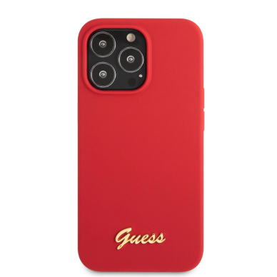 iPhone 13 PRO MAX raudona GUESS nugarėlė GUHCP13XLSLMGRE 3