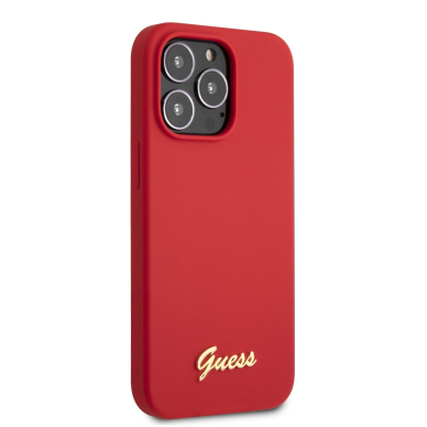 iPhone 13 PRO MAX raudona GUESS nugarėlė GUHCP13XLSLMGRE 4