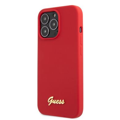 iPhone 13 PRO MAX raudona GUESS nugarėlė GUHCP13XLSLMGRE 2