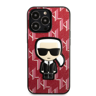 iPhone 13 PRO MAX raudona KARL LAGERFELD nugarėlė KLHCP13XPMNIKPI 3