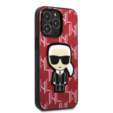 iPhone 13 PRO MAX raudona KARL LAGERFELD nugarėlė KLHCP13XPMNIKPI 4