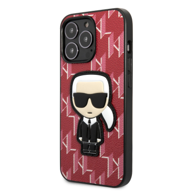 iPhone 13 PRO MAX raudona KARL LAGERFELD nugarėlė KLHCP13XPMNIKPI 2