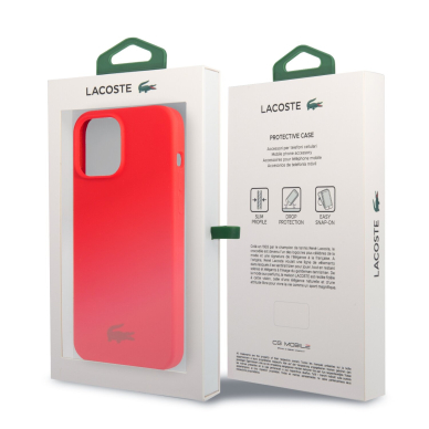 iPhone 13 PRO MAX raudona LACOSTE nugarėlė LCHCP13XSR 7