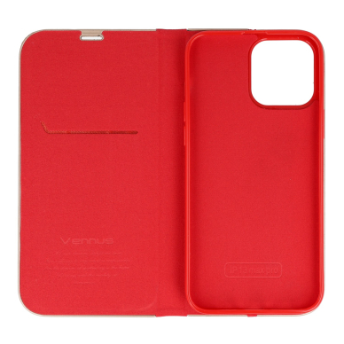 Iphone 13 PRO MAX raudonas VENBOOK dėklas 1