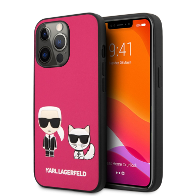 iPhone 13 PRO MAX rožinė KARL LAGERFELD nugarėlė KLHCP13XPCUSKCP