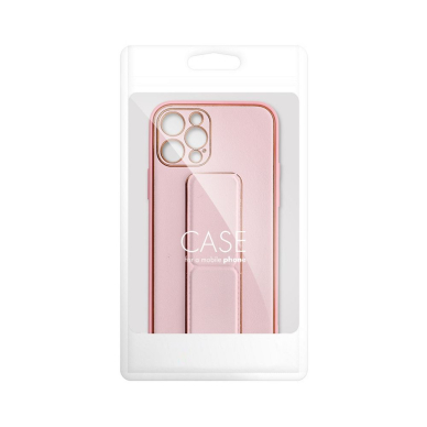 iPhone 13 PRO MAX rožinė SULADA LEATHER STAND nugarėlė 8