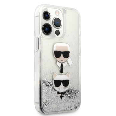 iPhone 13 PRO MAX sidabro sp. water KARL LAGERFELD nugarėlė KLHCP13XKICGLS 4