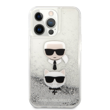 iPhone 13 PRO MAX sidabro sp. water KARL LAGERFELD nugarėlė KLHCP13XKICGLS 3