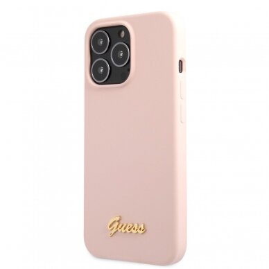 iPhone 13 PRO MAX šv. rožinė GUESS nugarėlė GUHCP13XLSLMGLP 3