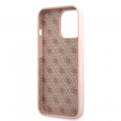 iPhone 13 PRO MAX šv. rožinė GUESS nugarėlė GUHCP13XLSLMGLP 6