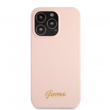 iPhone 13 PRO MAX šv. rožinė GUESS nugarėlė GUHCP13XLSLMGLP 2