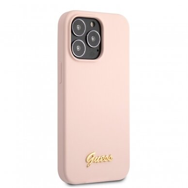 iPhone 13 PRO MAX šv. rožinė GUESS nugarėlė GUHCP13XLSLMGLP 4