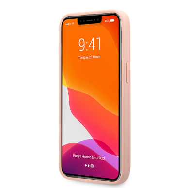iPhone 13 PRO MAX šviesiai rožinė GUESS nugarėlė GUHCP13XPSASBPI 1