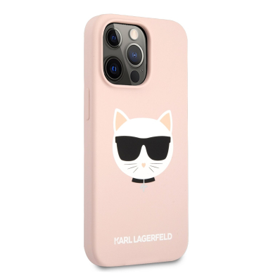 iPhone 13 PRO MAX šviesiai rožinė KARL LAGERFELD nugarėlė KLHCP13XSLCHLP 4