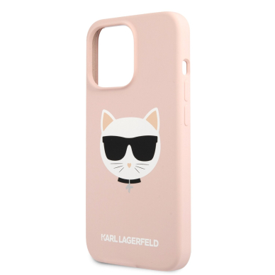 iPhone 13 PRO MAX šviesiai rožinė KARL LAGERFELD nugarėlė KLHCP13XSLCHLP 5
