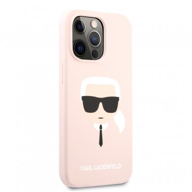 iPhone 13 PRO MAX šviesiai rožinė KARL LAGERFELD nugarėlė KLHCP13XSLKHLP 4