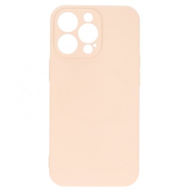 iPhone 13 PRO MAX šviesiai rožinė MagSilicone nugarėlė 2
