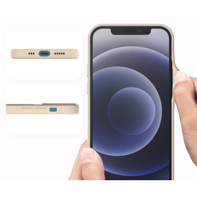 iPhone 13 PRO MAX šviesiai rožinė MagSilicone nugarėlė 4