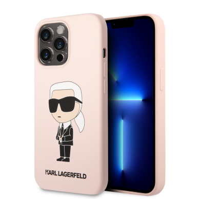 iPhone 13 PRO MAX šviesiai rožinė NFT KARL LAGERFELD nugarėlė