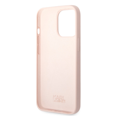 iPhone 13 PRO MAX pink NFT Liquid Silicone KARL LAGERFELD nugarėlė 6