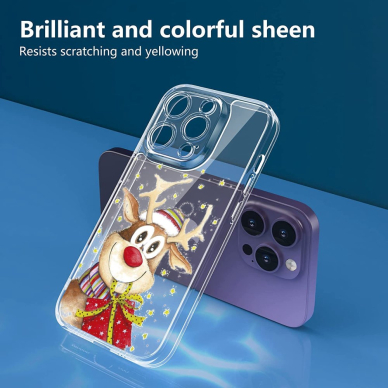 iPhone 13 PRO MAX Tracy clear nugarėlė Christmas Deer 1