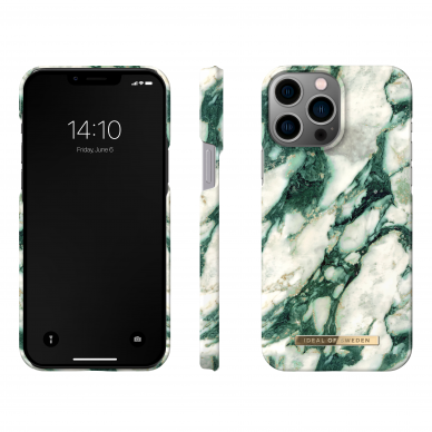 iPhone 13 PRO MAX/12 PRO MAX iDeal Of Sweden nugarėlė Calacatta Emerald Marble 1