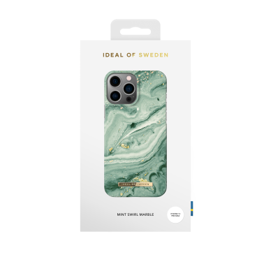 iPhone 13 PRO MAX/12 PRO MAX iDeal Of Sweden nugarėlė Mint Swirl Marble 2