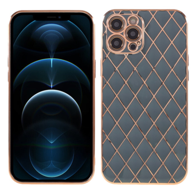 iPhone 13 PRO pilka SULADA RHOMBUS nugarėlė