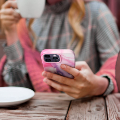 iPhone 13 PRO purple splash MagLeather nugarėlė 2