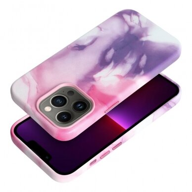iPhone 13 PRO purple splash MagLeather nugarėlė 1