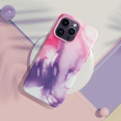iPhone 13 PRO purple splash MagLeather nugarėlė 4