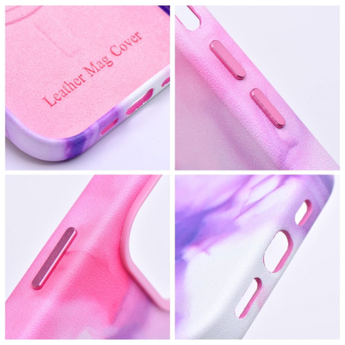iPhone 13 PRO purple splash MagLeather nugarėlė 9