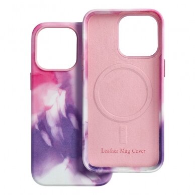iPhone 13 PRO purple splash MagLeather nugarėlė 6