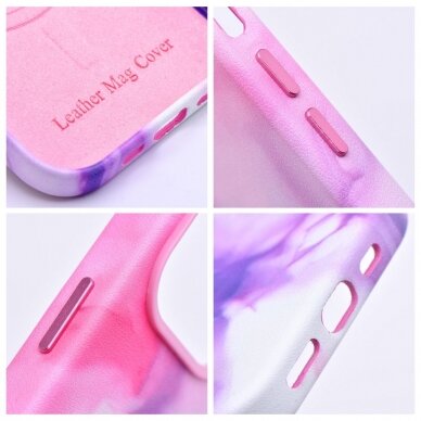 iPhone 13 PRO purple splash MagLeather nugarėlė 7