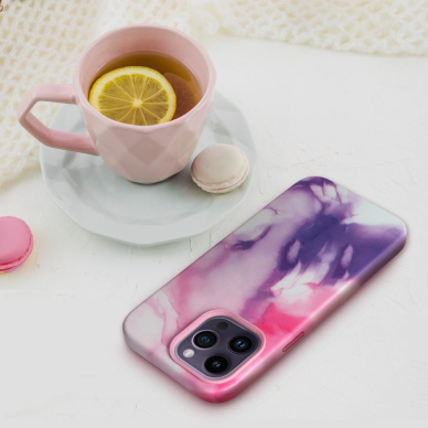 iPhone 13 PRO purple splash MagLeather nugarėlė 4