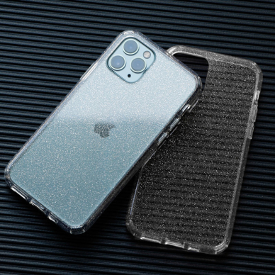 iPhone 13 PRO skaidri Crystal Glitter nugarėlė 4