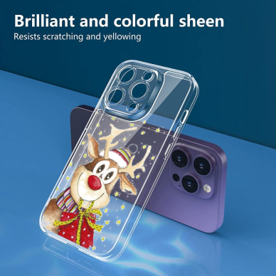 iPhone 13 PRO Tracy clear nugarėlė Christmas Deer 1