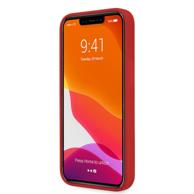 iPhone 13 raudona GUESS nugarėlė GUHCP13MLSLMGRE 1