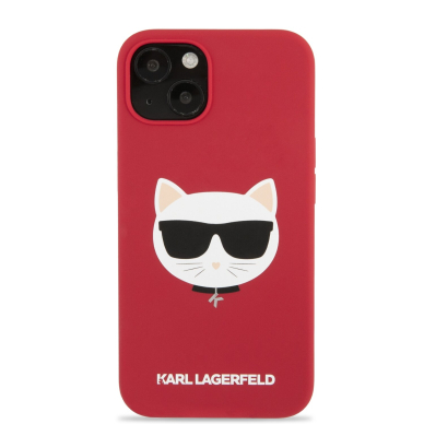 iPhone 13 raudona KARL LAGERFELD nugarėlė KLHCP13MSLCHRE 2