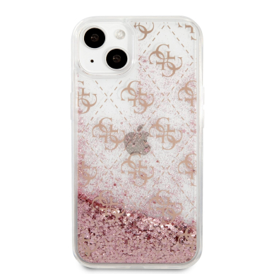 iPhone 13 rožinė water GUESS nugarėlė GUHCP13MLG4GSPG 3